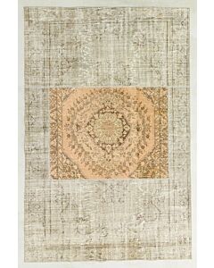 Patchwork Carpet Grey Medallion 29882