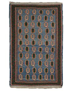 Khorassan Soumak Kilim Blue 196 x 129